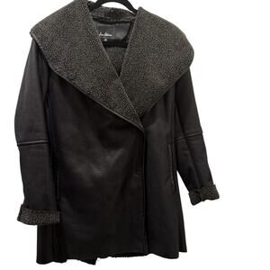 90's Vintage Sam Edelman Coat with Hood- Medium